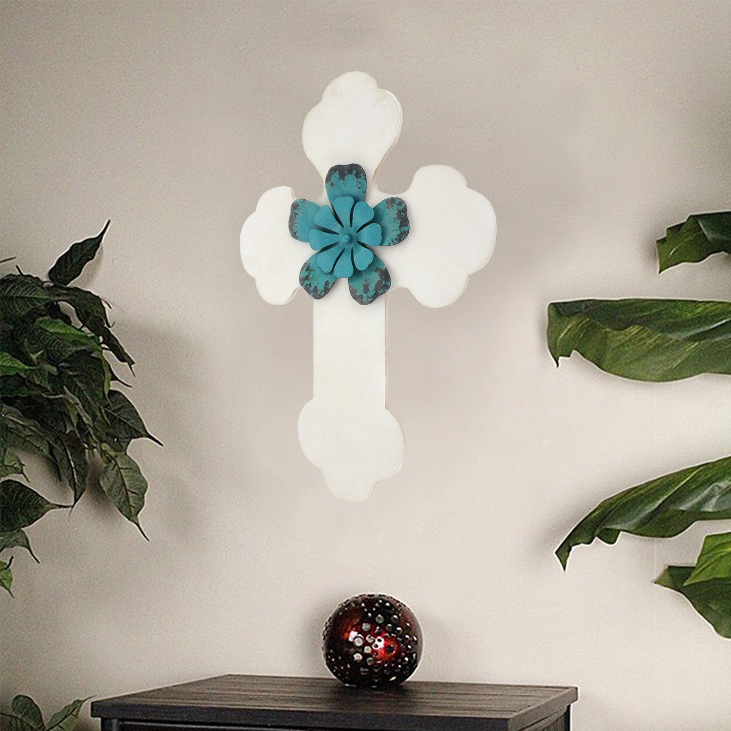 Rustic Wood Cross Wall Decor | 16"x24" (2 Colors Available)