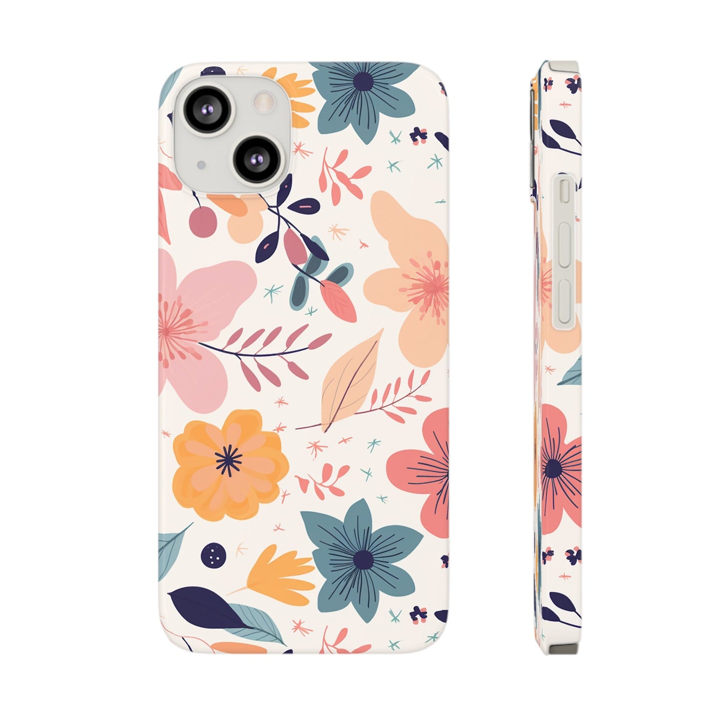 CUTE SUMMER FLOWER PATTERN | Slim iPhone Case