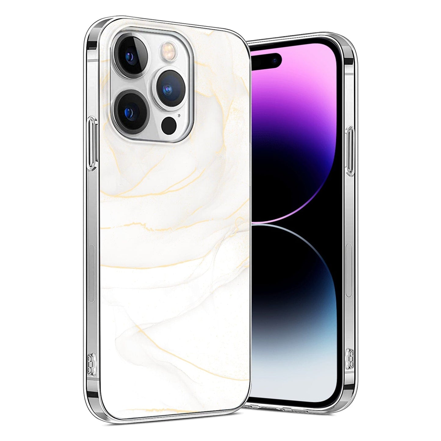 Inspire Series White Marble Case - iPhone 14 Pro - CP00351