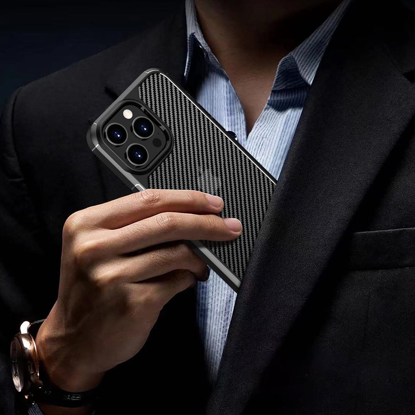 Venture Series Carbon-Fiber Style Case - iPhone 15 Pro