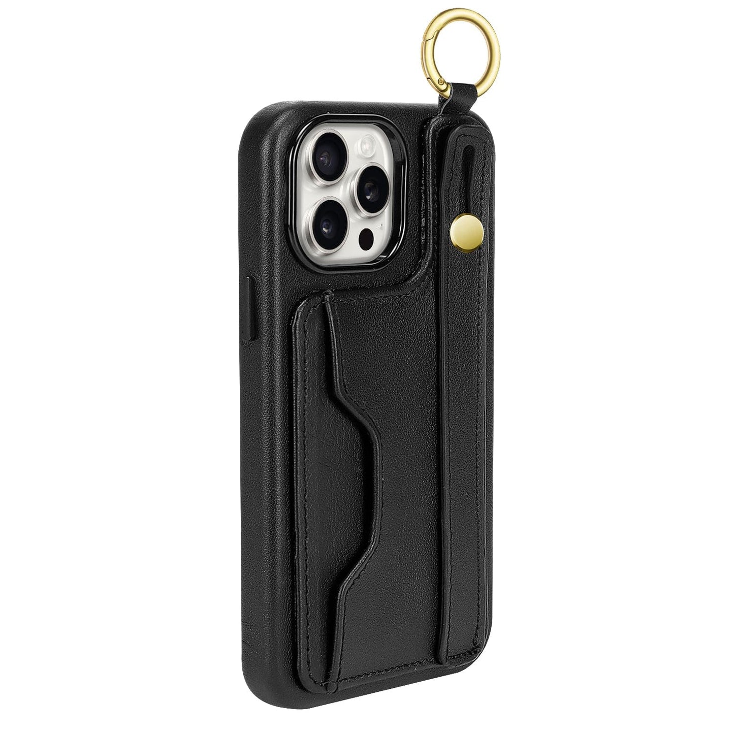 Indy Series Leather Wallet FingerGrip Case - iPhone 15 Pro Max