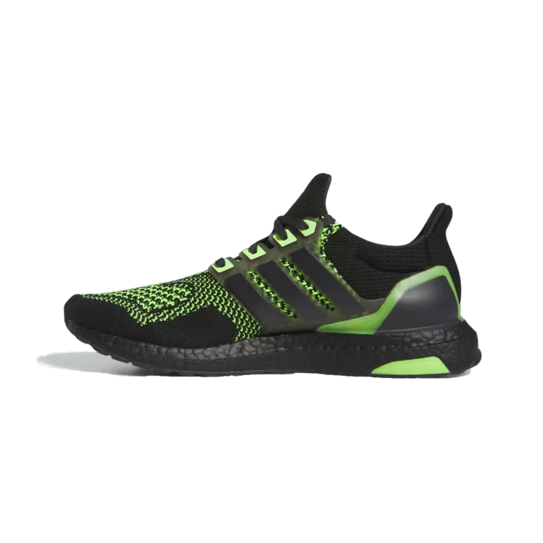 ADIDAS ID9682 ULTRABOOST 1.0 MN'S (Medium) Black/Carbon/Lemon PrimeKnit Textile Running Shoes