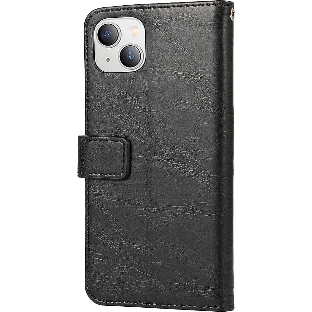 Indy Series Eco-Friendly Leather Wallet Case for iPhone 14 - Kickstand & Card Compartments