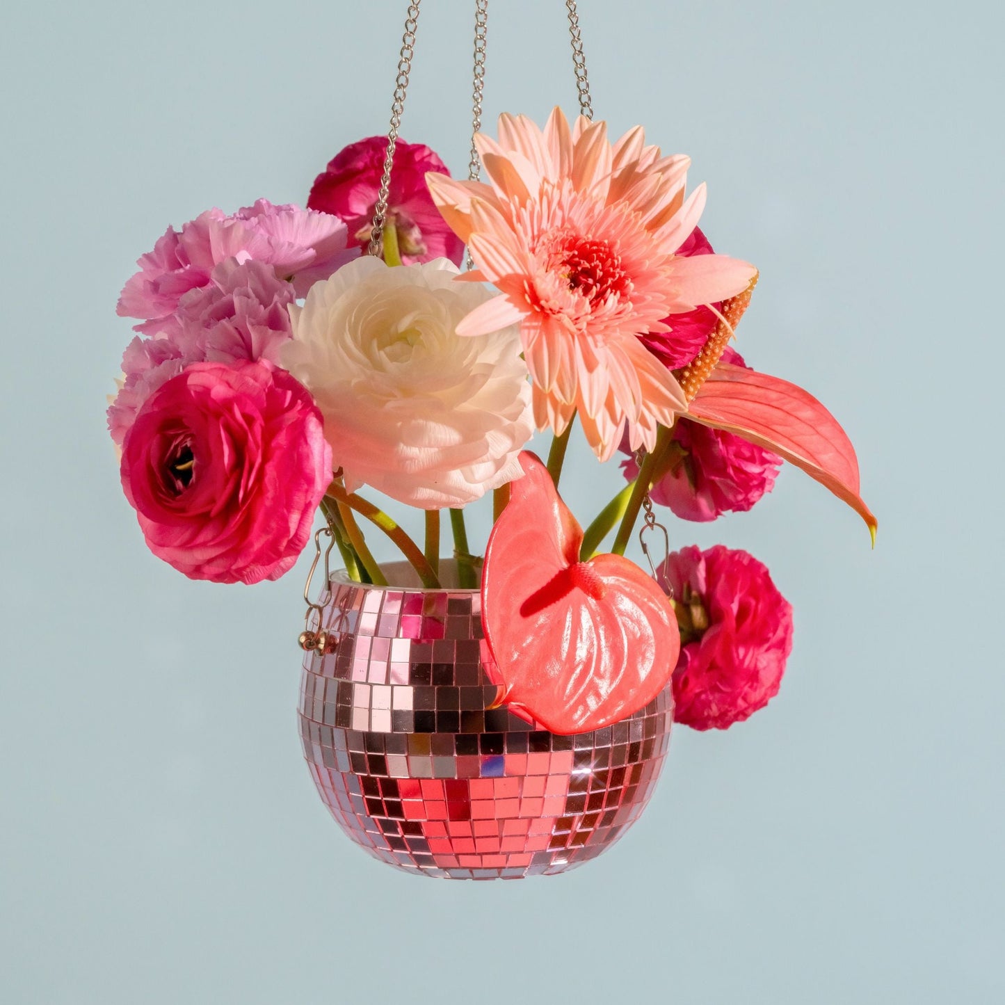 Disco Ball Planter - Pink