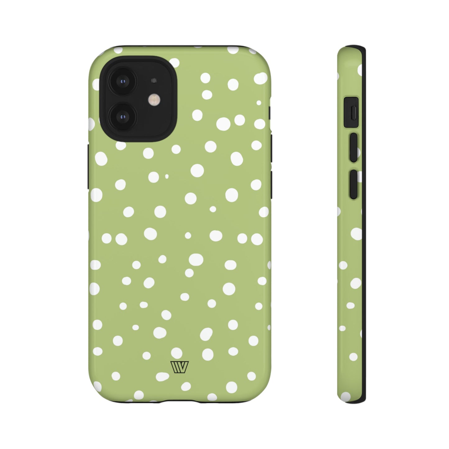 PALE OLIVE DOTS | Tough Phone Case