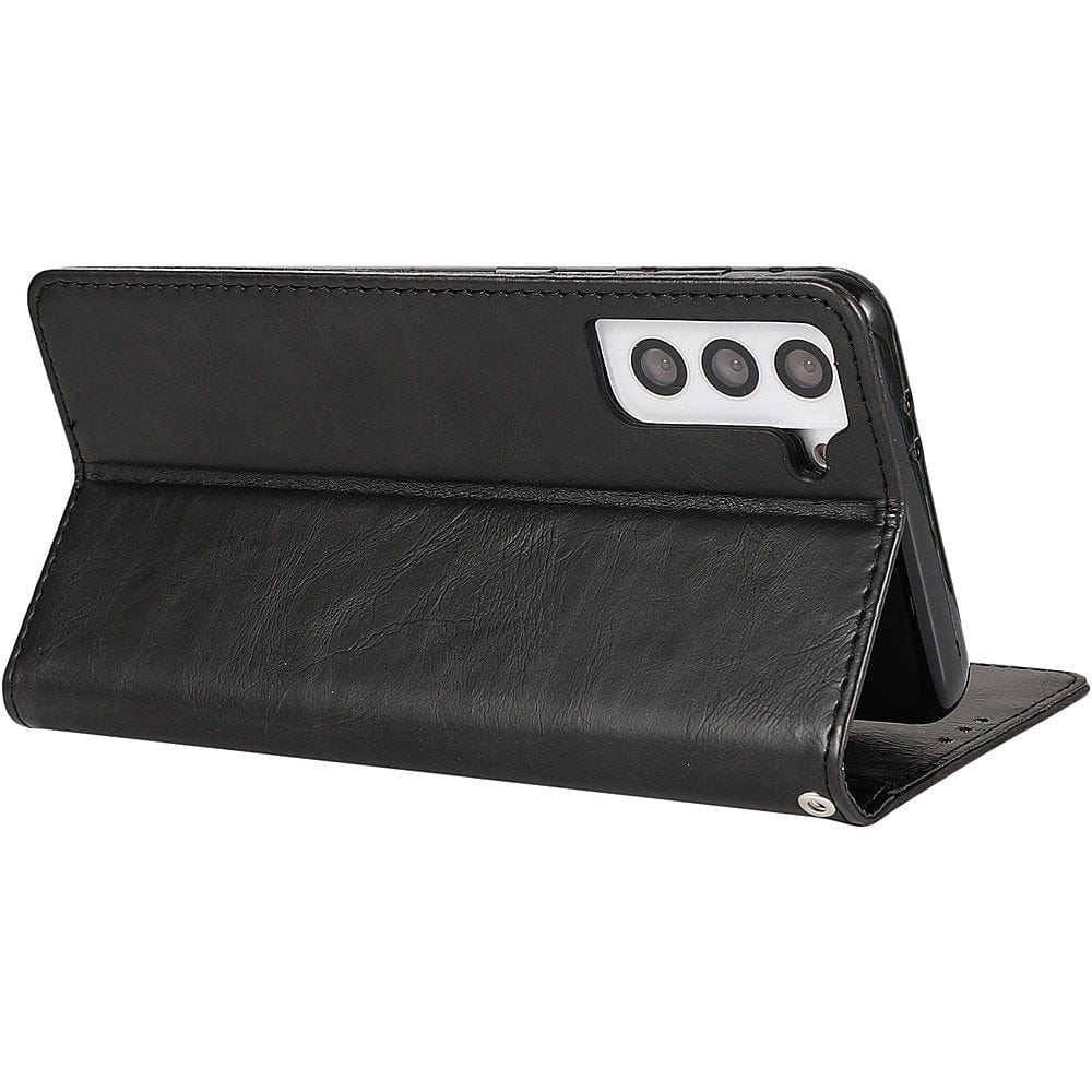 Indy™ Series Genuine Leather Wallet Case for Samsung Galaxy S23 with Kickstand & Card Slots