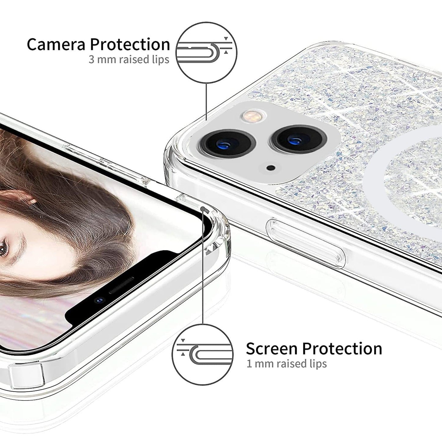 Inspire Series Sparkle Firm Case -  iPhone 14 & iPhone 13 - CP00137