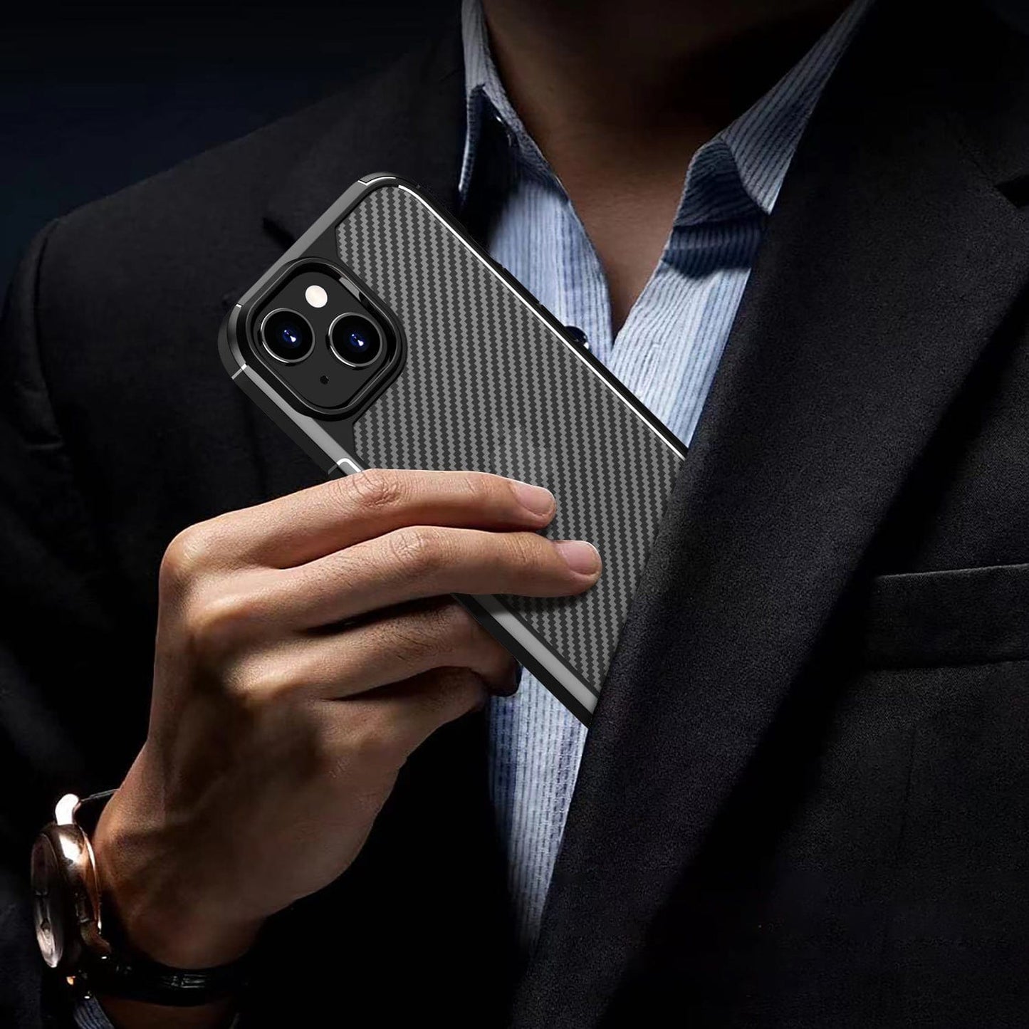 Venture Series Carbon-Fiber Style Case - iPhone 15 Plus