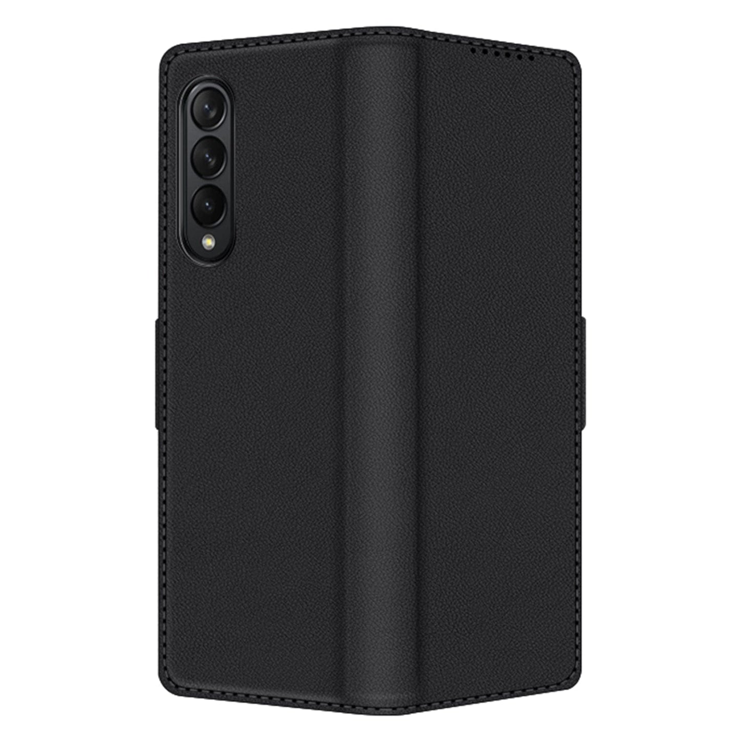 Indy Series Eco-Friendly Vegan Leather Wallet Case For Galaxy Z Fold4 With Kickstand