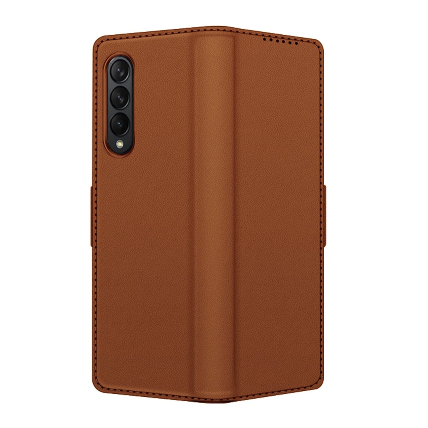 Indy Series Eco-Friendly Vegan Leather Wallet Case For Galaxy Z Fold4 With Kickstand