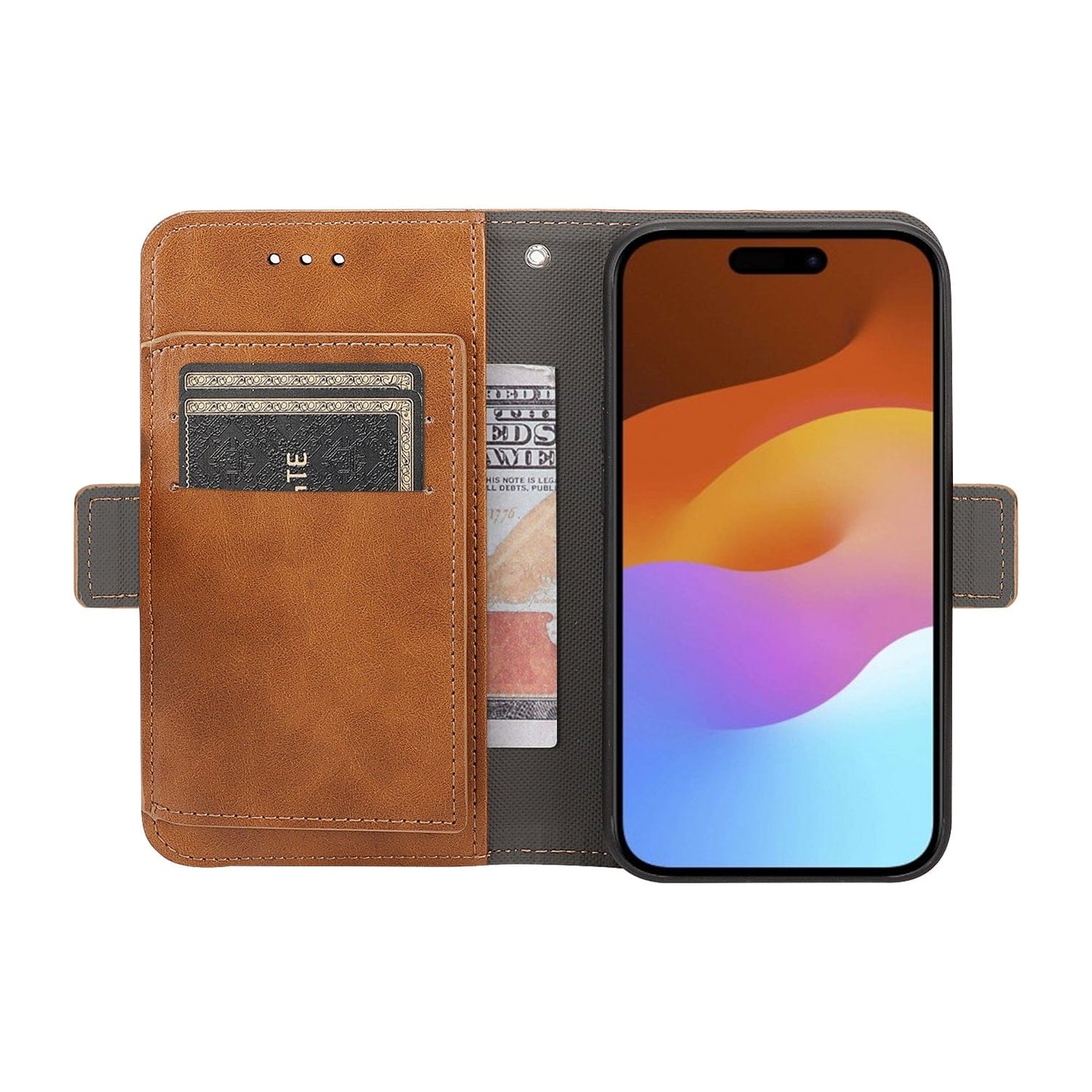 Indy Series Genuine Leather Wallet Case - iPhone 15 Pro Max - CP00480 CP00481