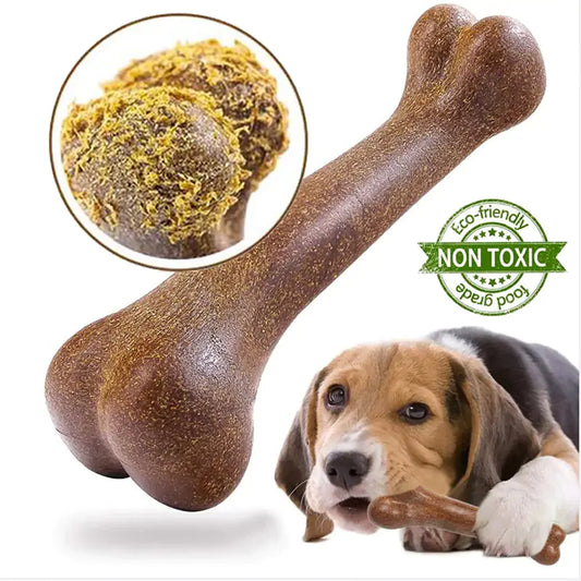 Flavored Tough Dog Bone Chew Toy