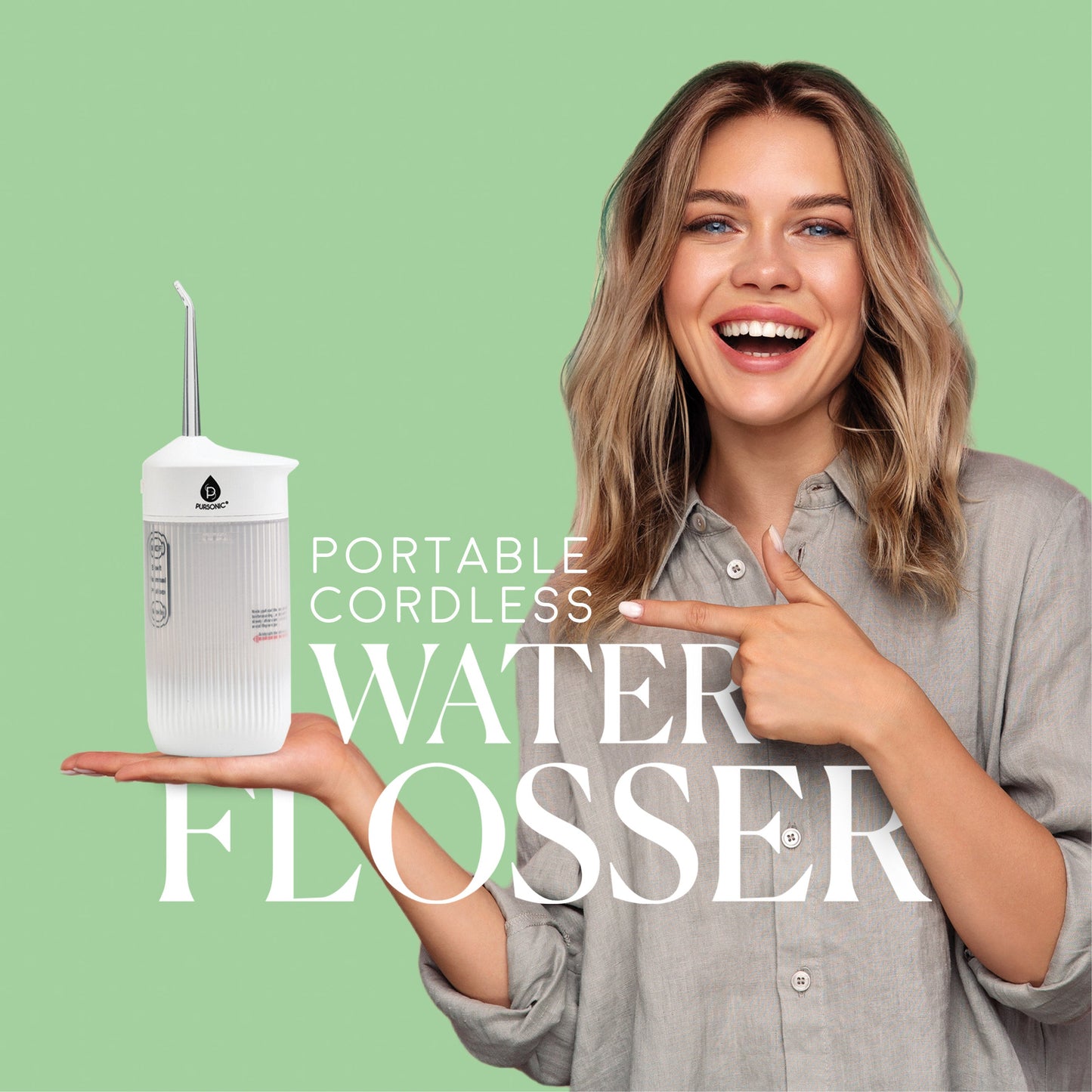 Portable USB Rechargeable Collapsible Water Flosser