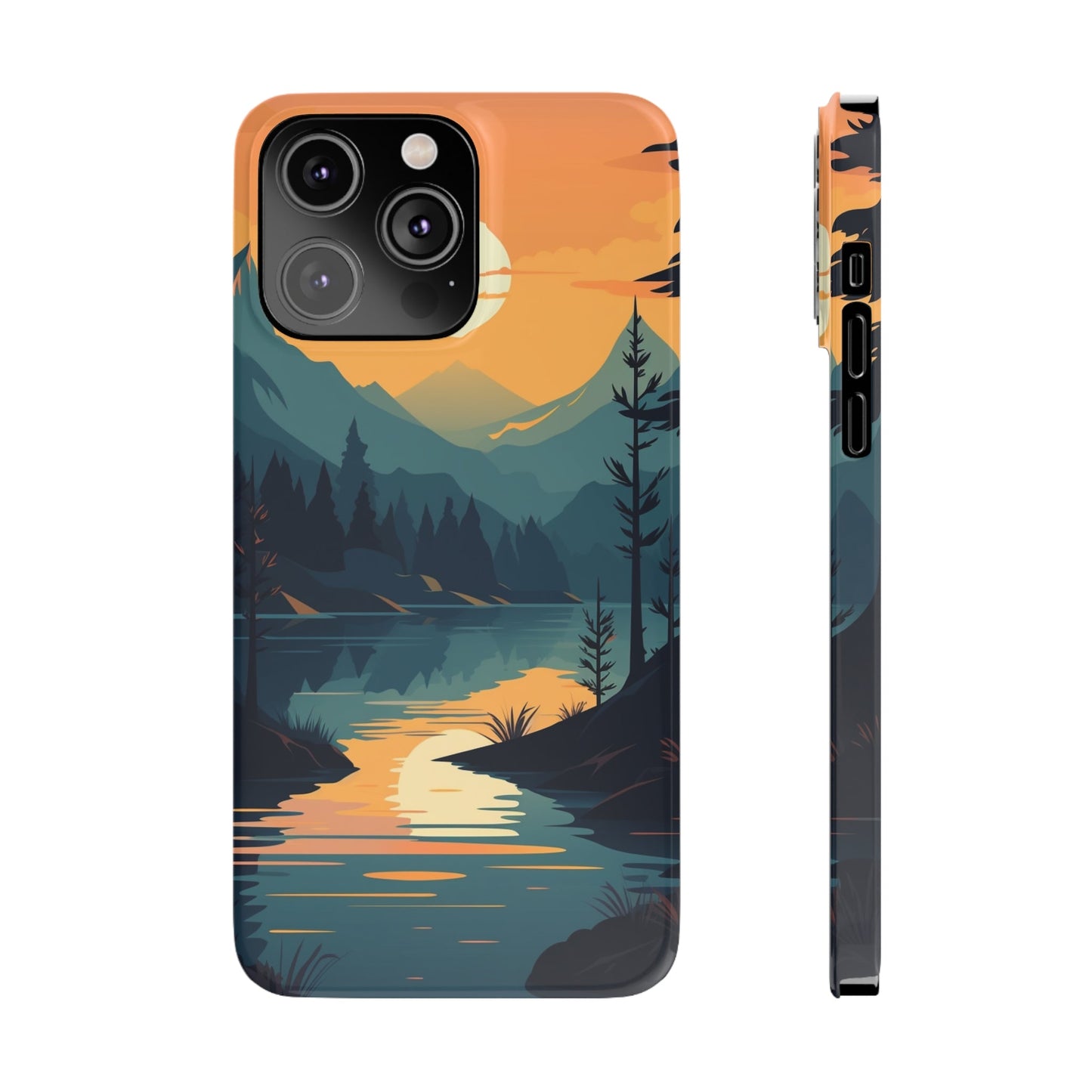 DEEP MOUNTAIN SUNSET | Slim iPhone Case