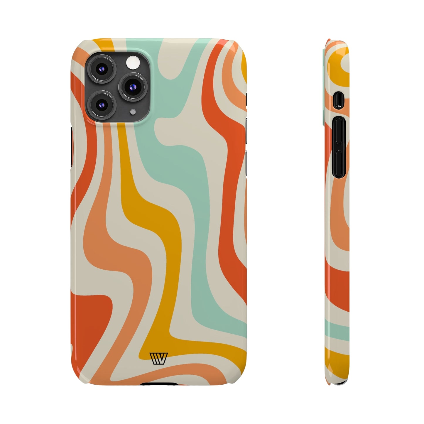 RETRO GROOVY SWIRLS | Slim iPhone Case