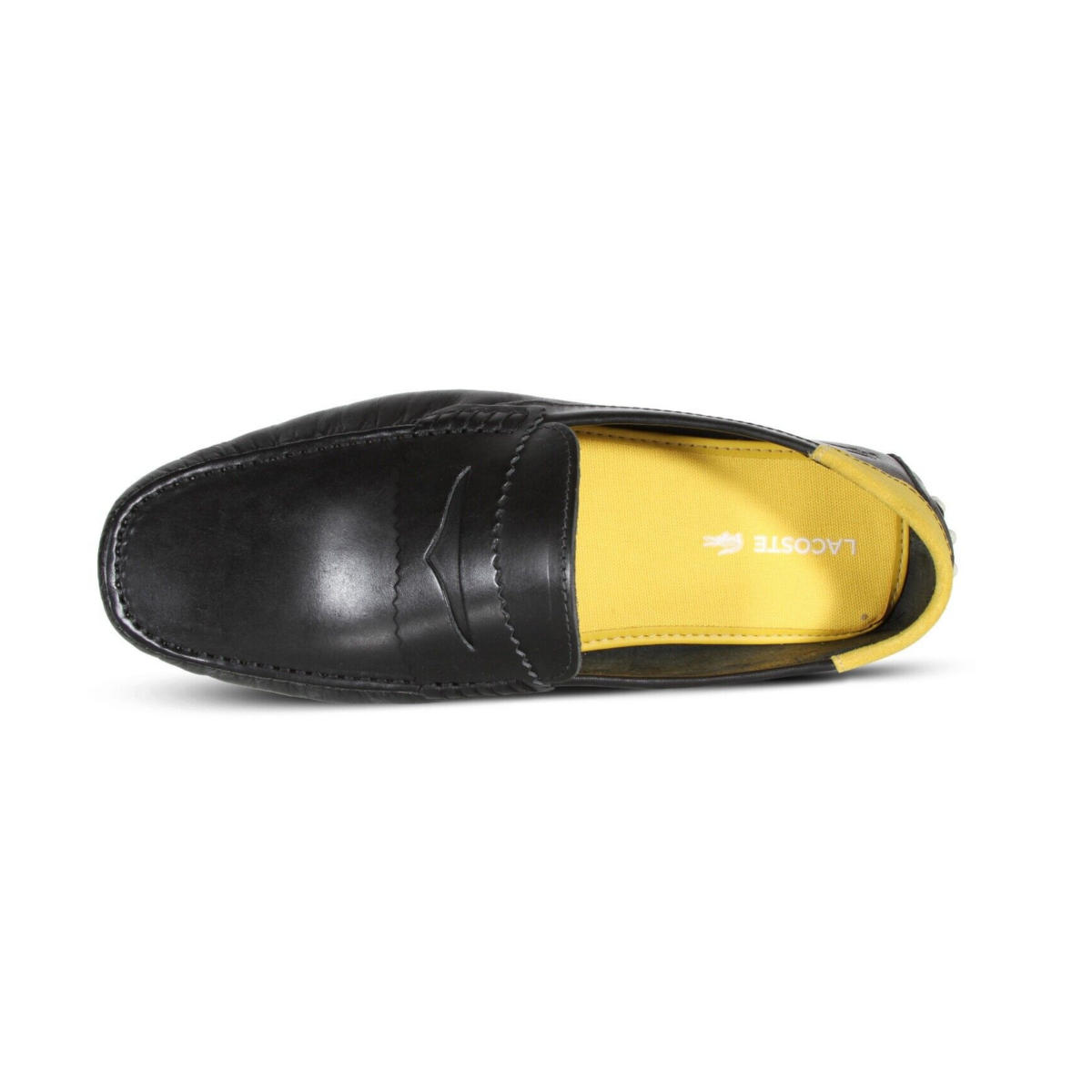 LACOSTE 7-45CMA0032454 CONCOURS 123 MN'S (Medium) Black/Off White Leather Lifestyle Loafers