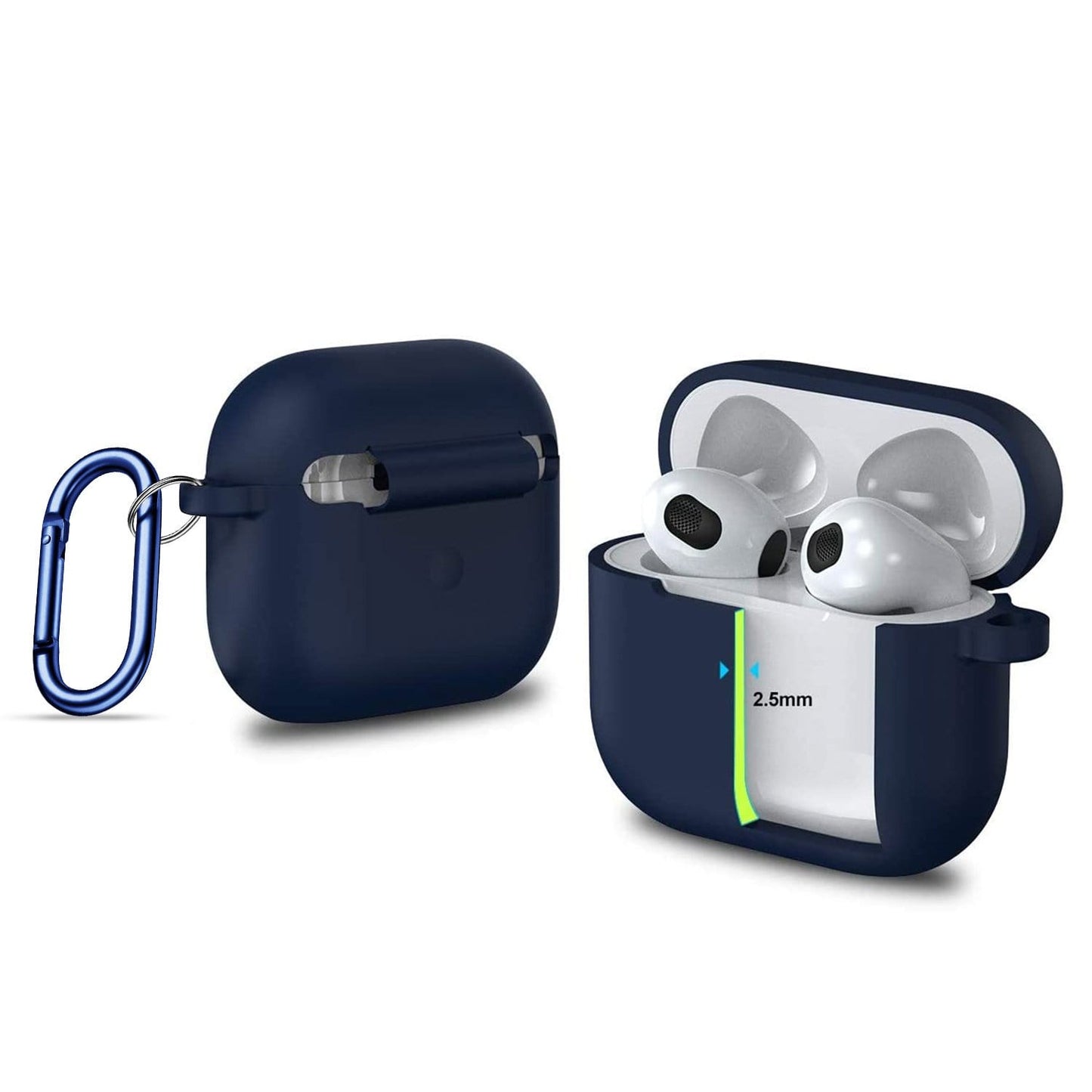 Dark Blue Liquid Silicone Case - Apple AirPods 3