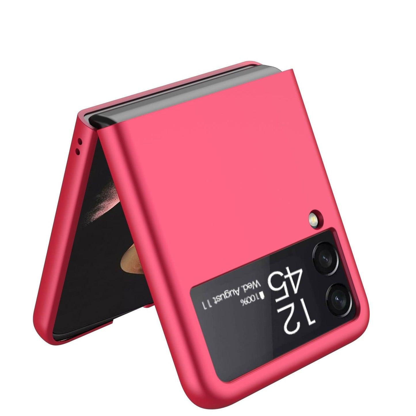 Red Hard Shell Silicone Case - Samsung Galaxy Z Flip3 and Flip3 5G