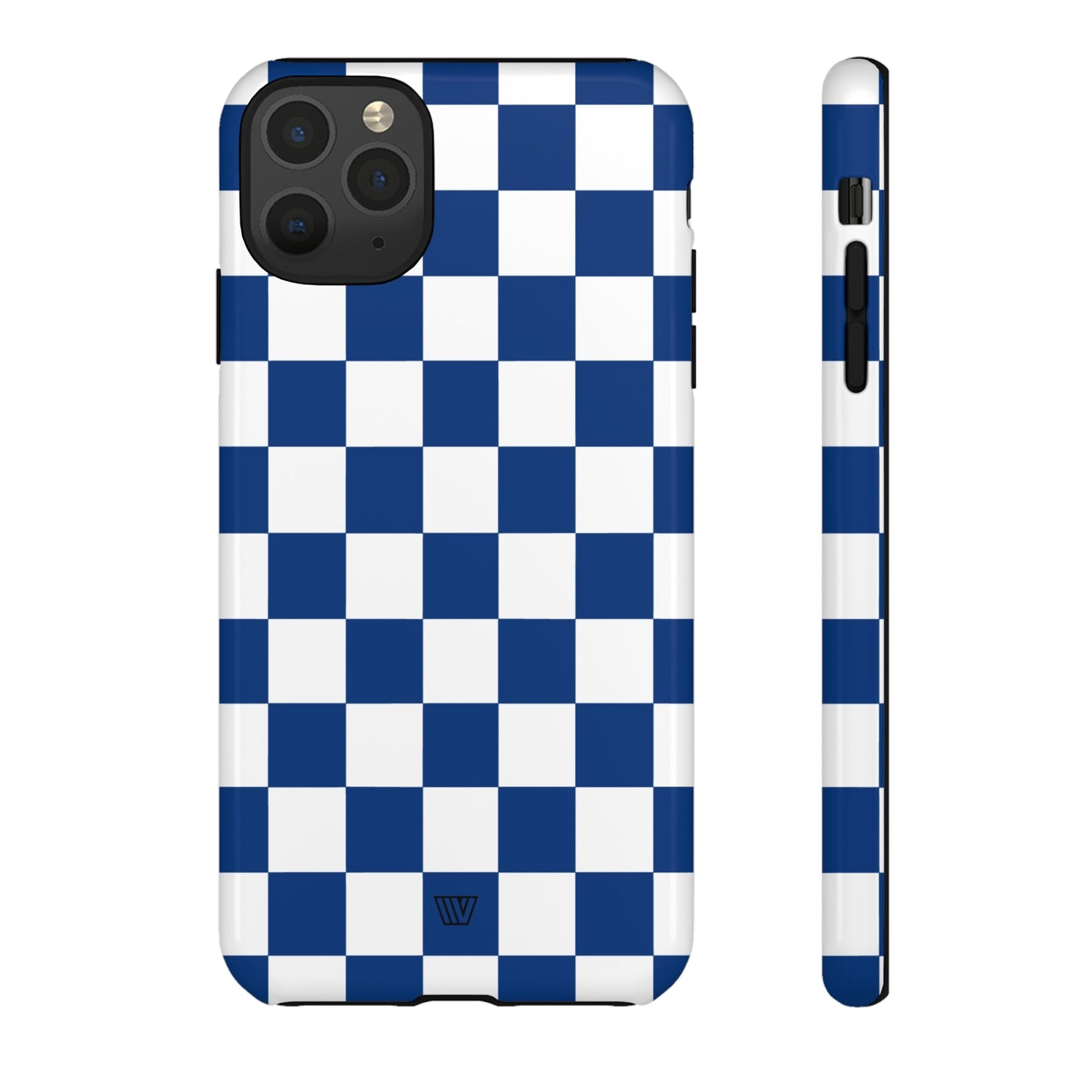 BLUE WHITE CHECKERBOARD | Tough Phone Case