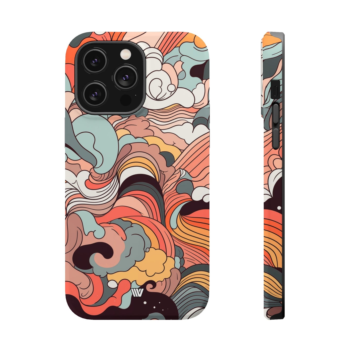 ABSTRACT DOODLE CLOUDS | MagSafe Tough iPhone Case