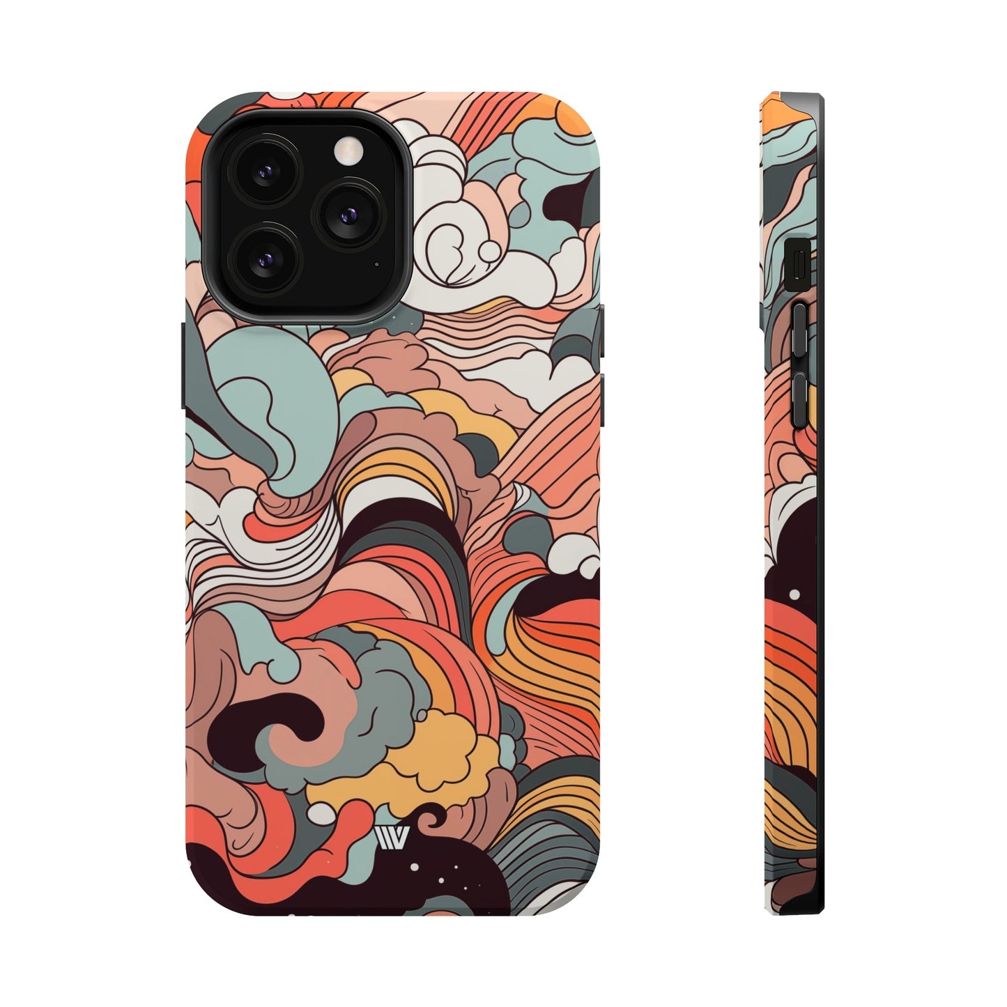 ABSTRACT DOODLE CLOUDS | MagSafe Tough iPhone Case