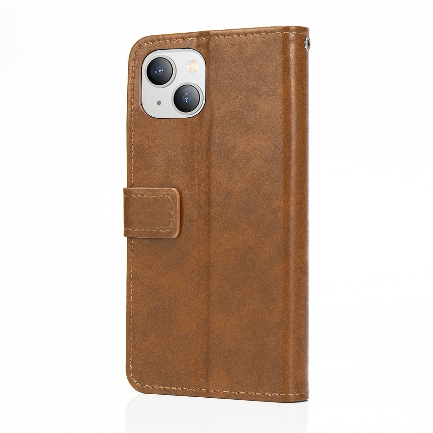 Indy Series Eco-Friendly Leather Wallet Case for iPhone 14 Plus with Kickstand and Card Slots