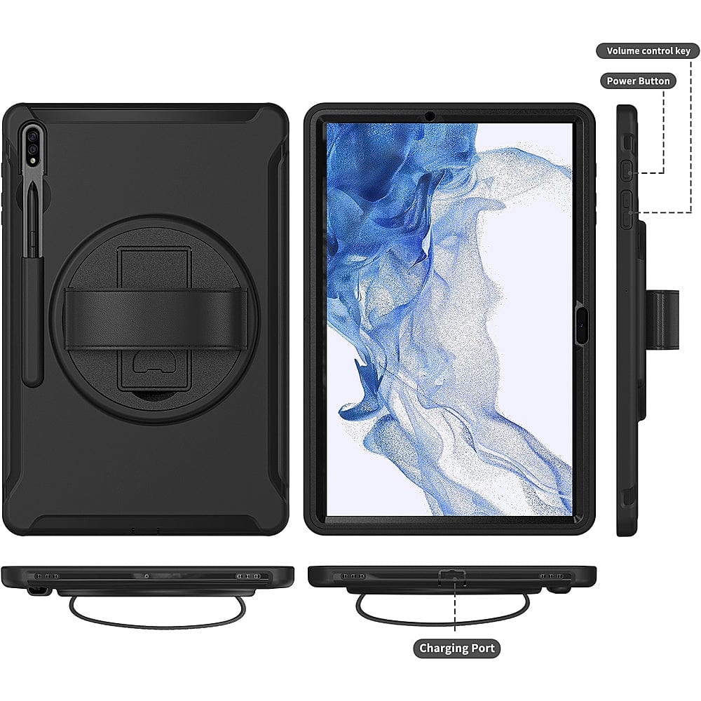 Raider Series Heavy Duty Hand Strap Case - Galaxy Tab S8+