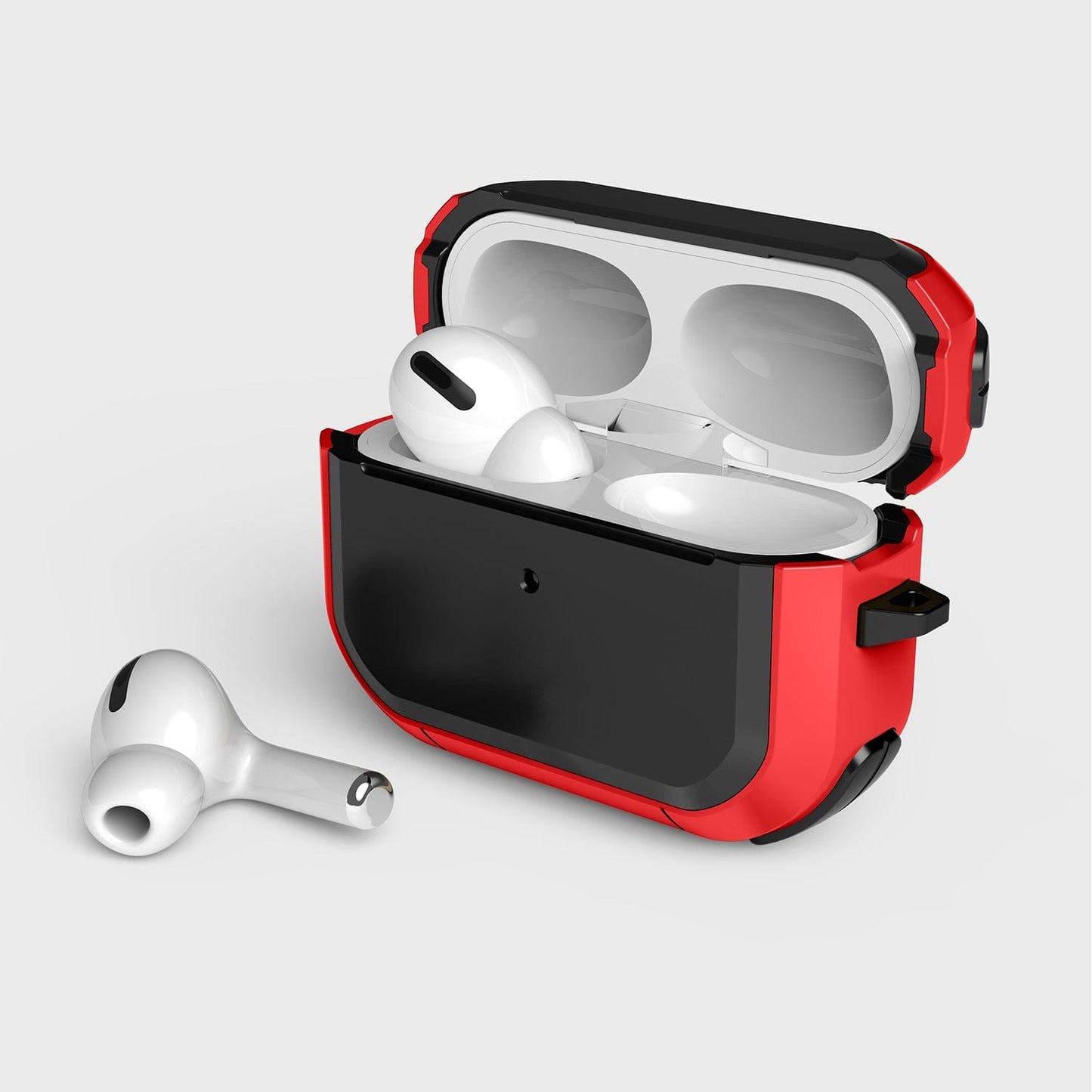 Armor Series Black Red Case - Apple AirPods Pro 2 (2nd Generation)