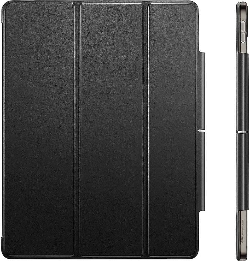 ESR Black Folio Case with Tempered Glass Screen - iPad Pro 12.9" (4th, 5th, and 6th Generation)