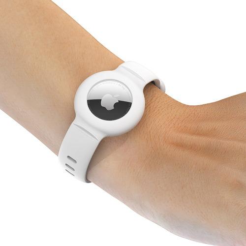 White Silicone WristBand  - Apple AirTag