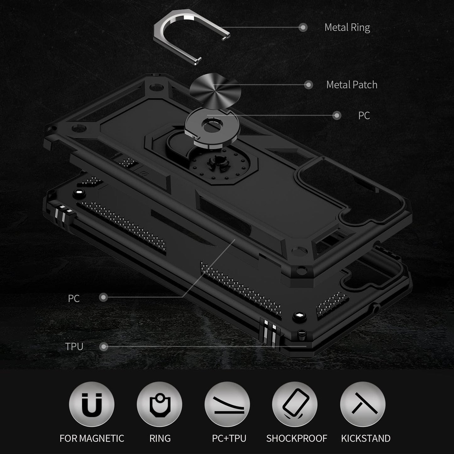 Military Kickstand Series Case with Belt Clip - Samsung Galaxy S22 Plus