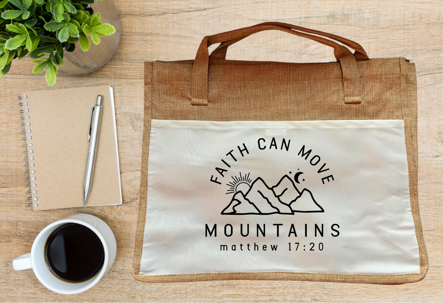 Faith Can Move Mountains Tote