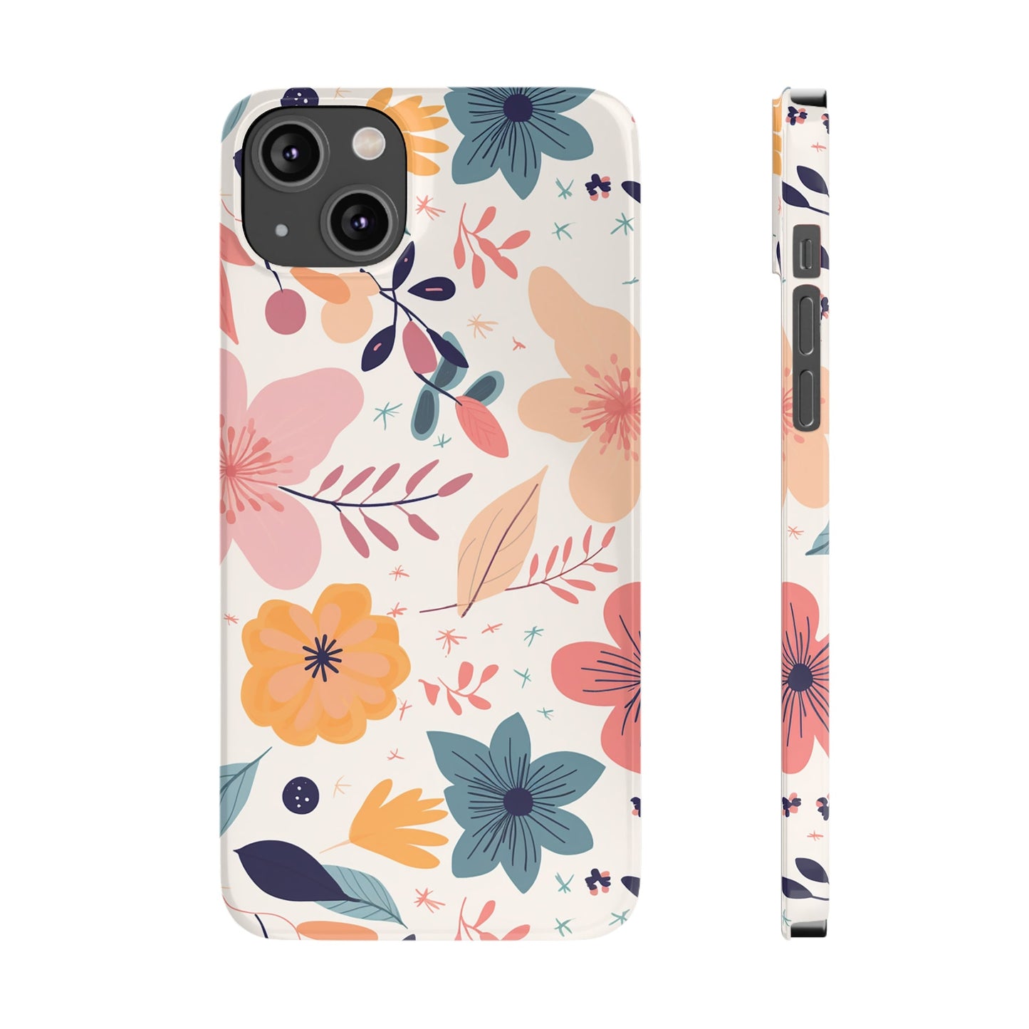 CUTE SUMMER FLOWER PATTERN | Slim iPhone Case