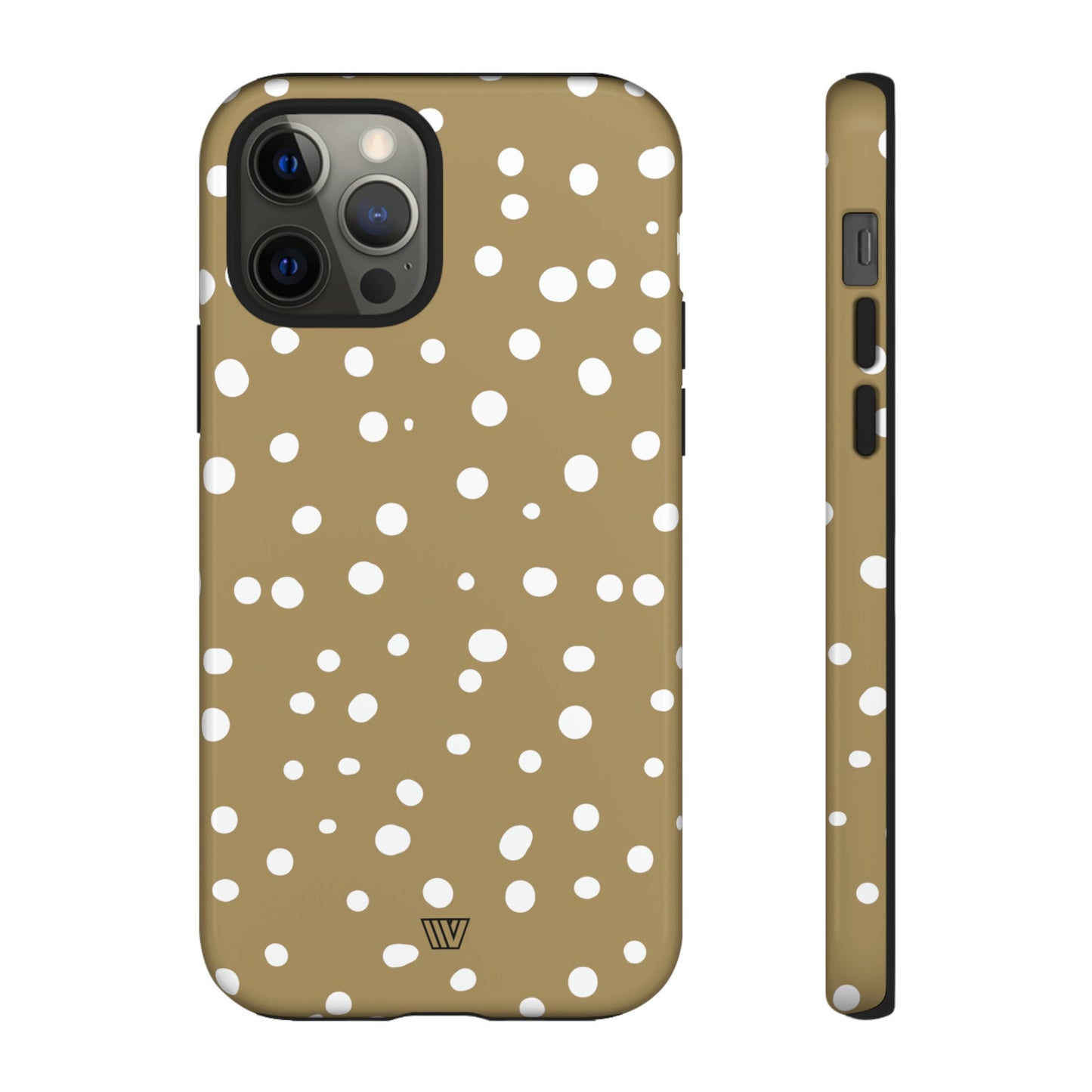 DARK BEIGE DOTS | Tough Phone Case