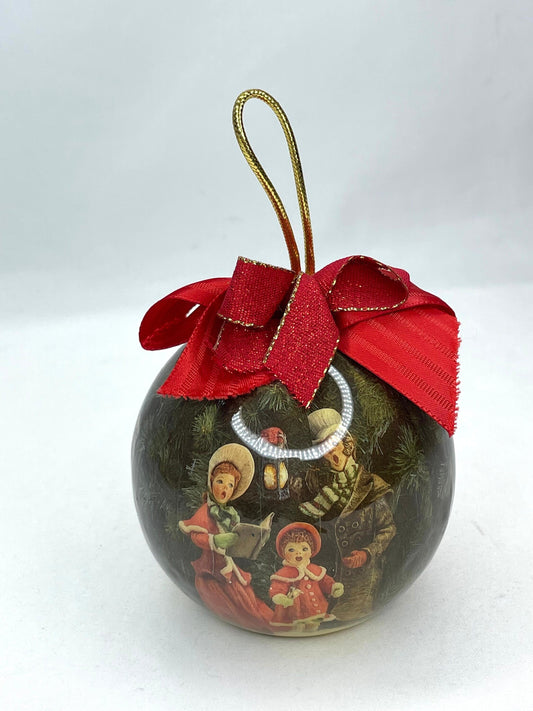 Vintage Patricia Reach Paper Mache  Christmas Ornament