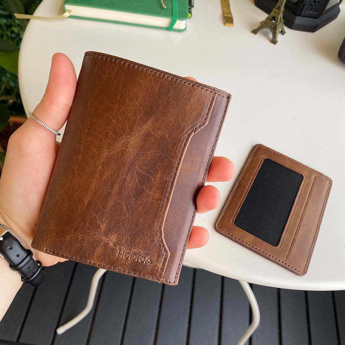 Oregon - Genuine Leather Wallet with Removable Card Holder