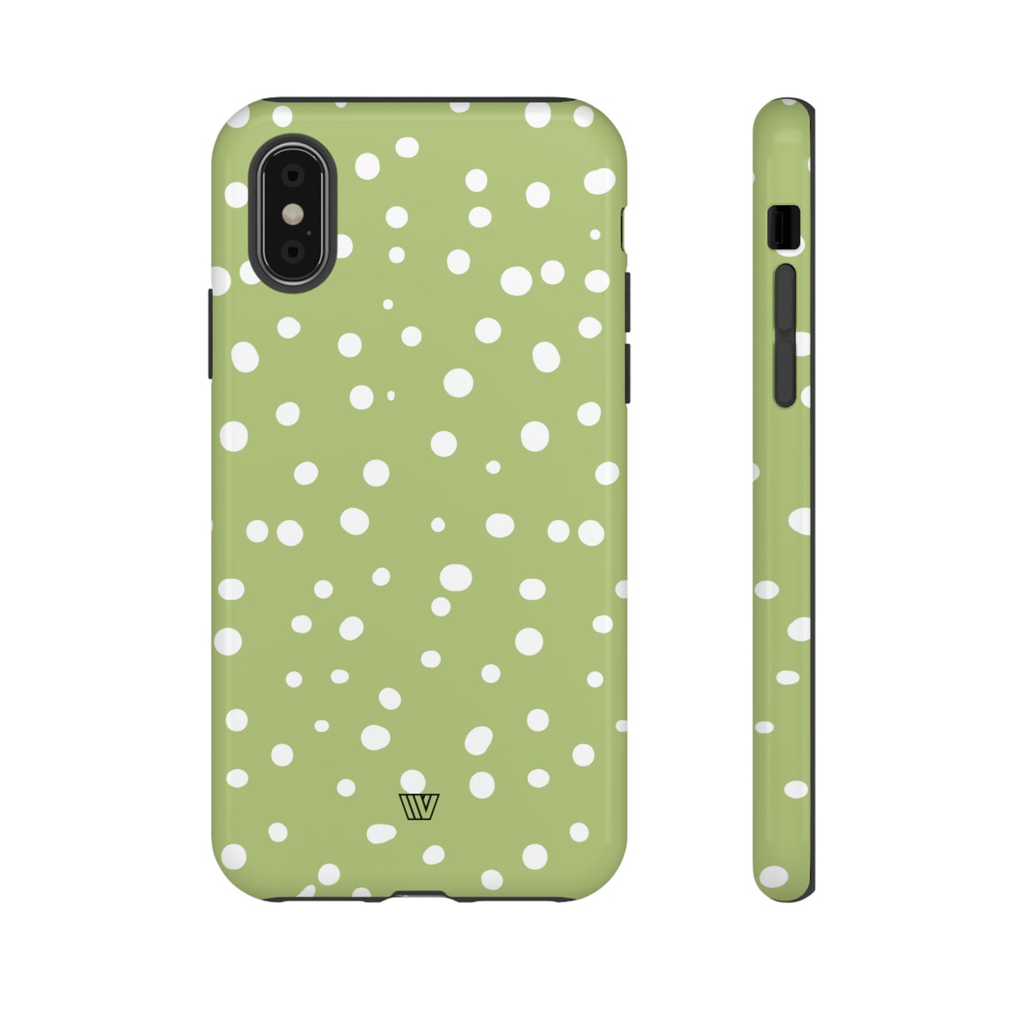 PALE OLIVE DOTS | Tough Phone Case