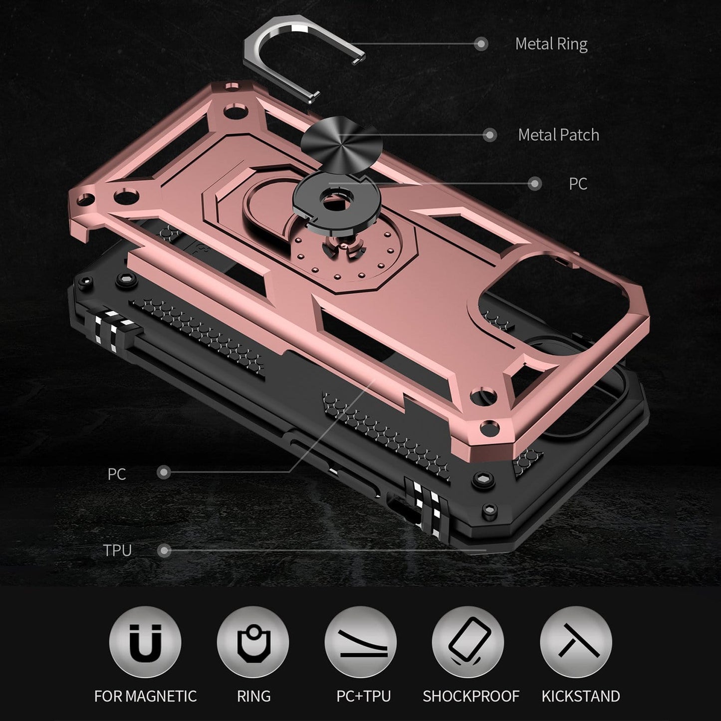 Raider Series Kickstand Case - iPhone 13 mini