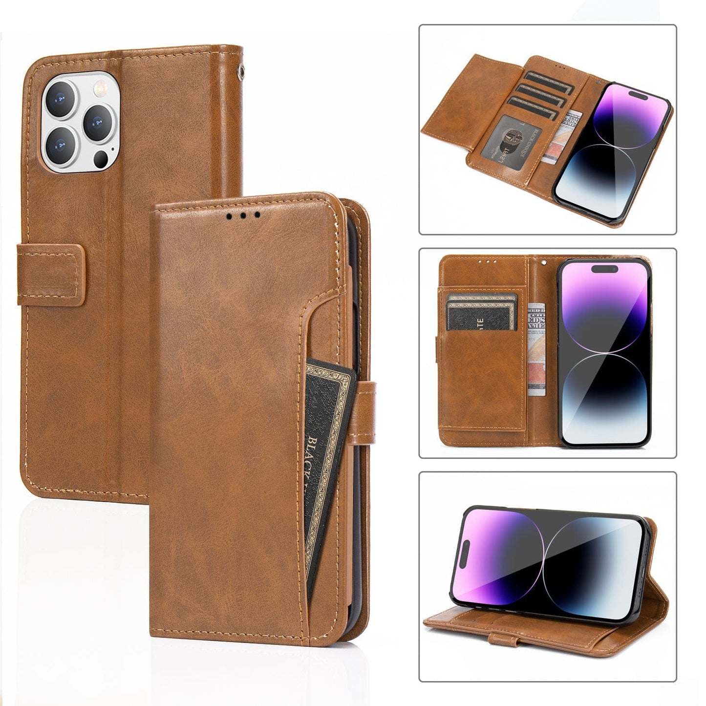 Indy Series Leather Wallet Case - iPhone 14 Pro Max - CP00370 CP00371