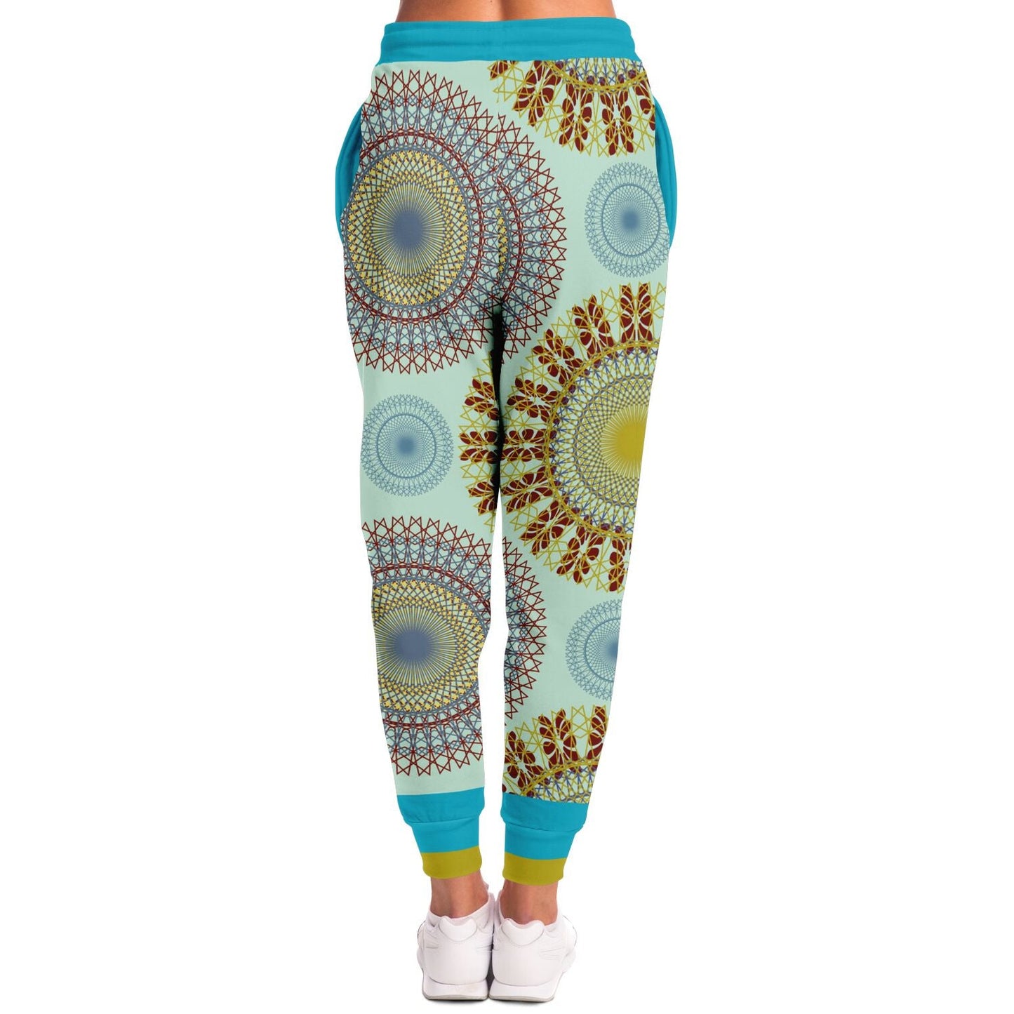 Hendrix Sun Dial Retro Print Eco-Poly Unisex Joggers