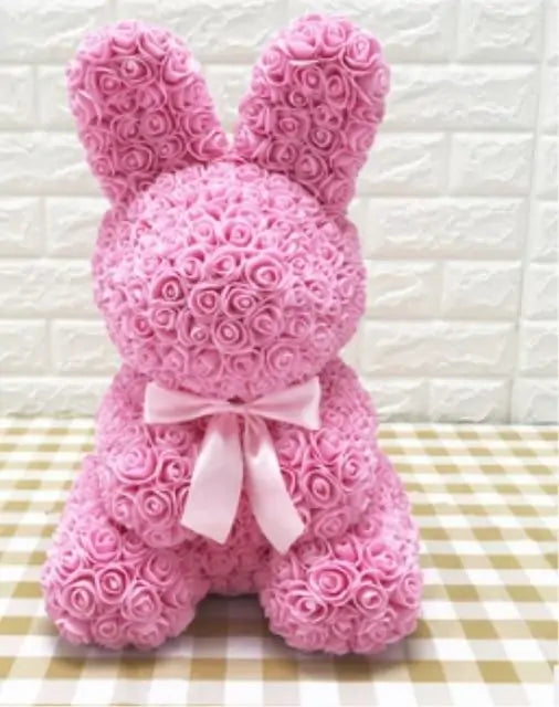 Rose Bunny Stuffed Toy