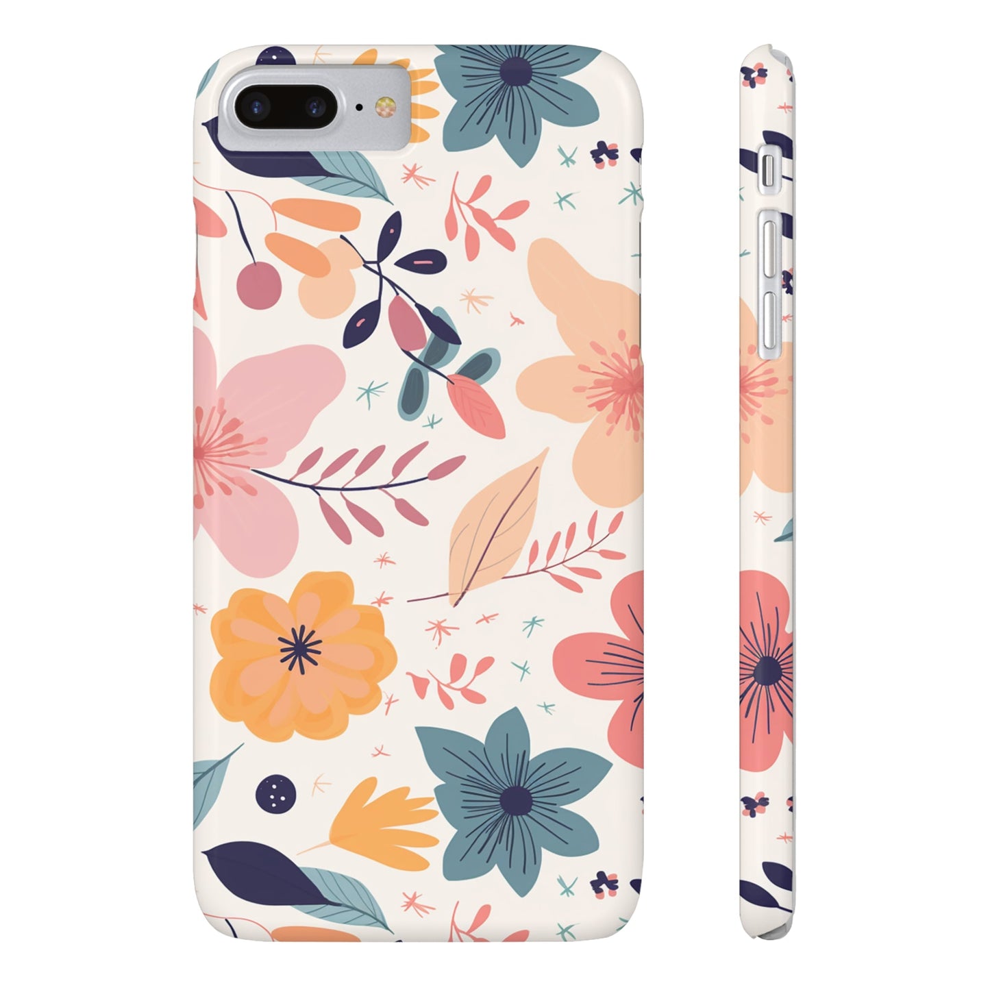 CUTE SUMMER FLOWER PATTERN | Slim iPhone Case