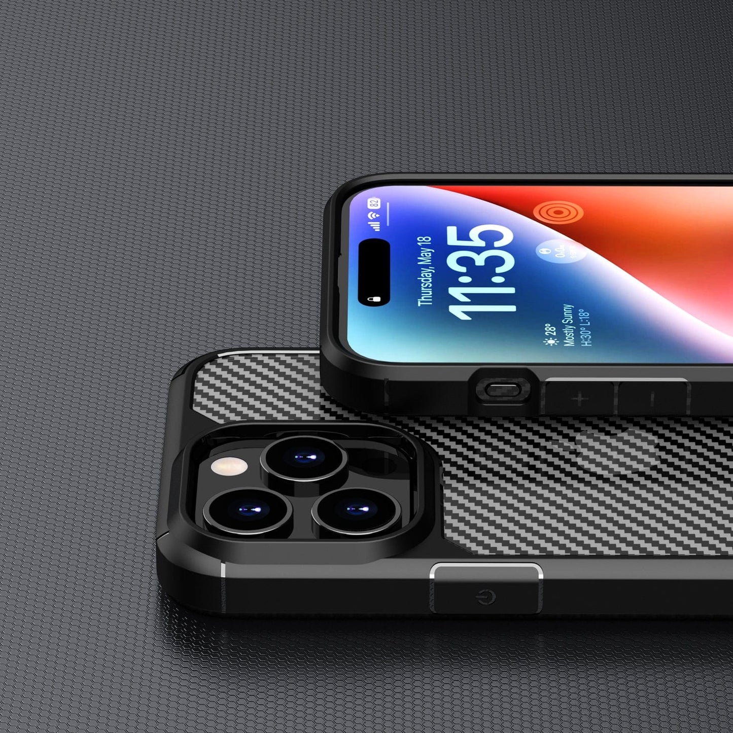 Venture Series Carbon-Fiber Style Case - iPhone 15 Pro