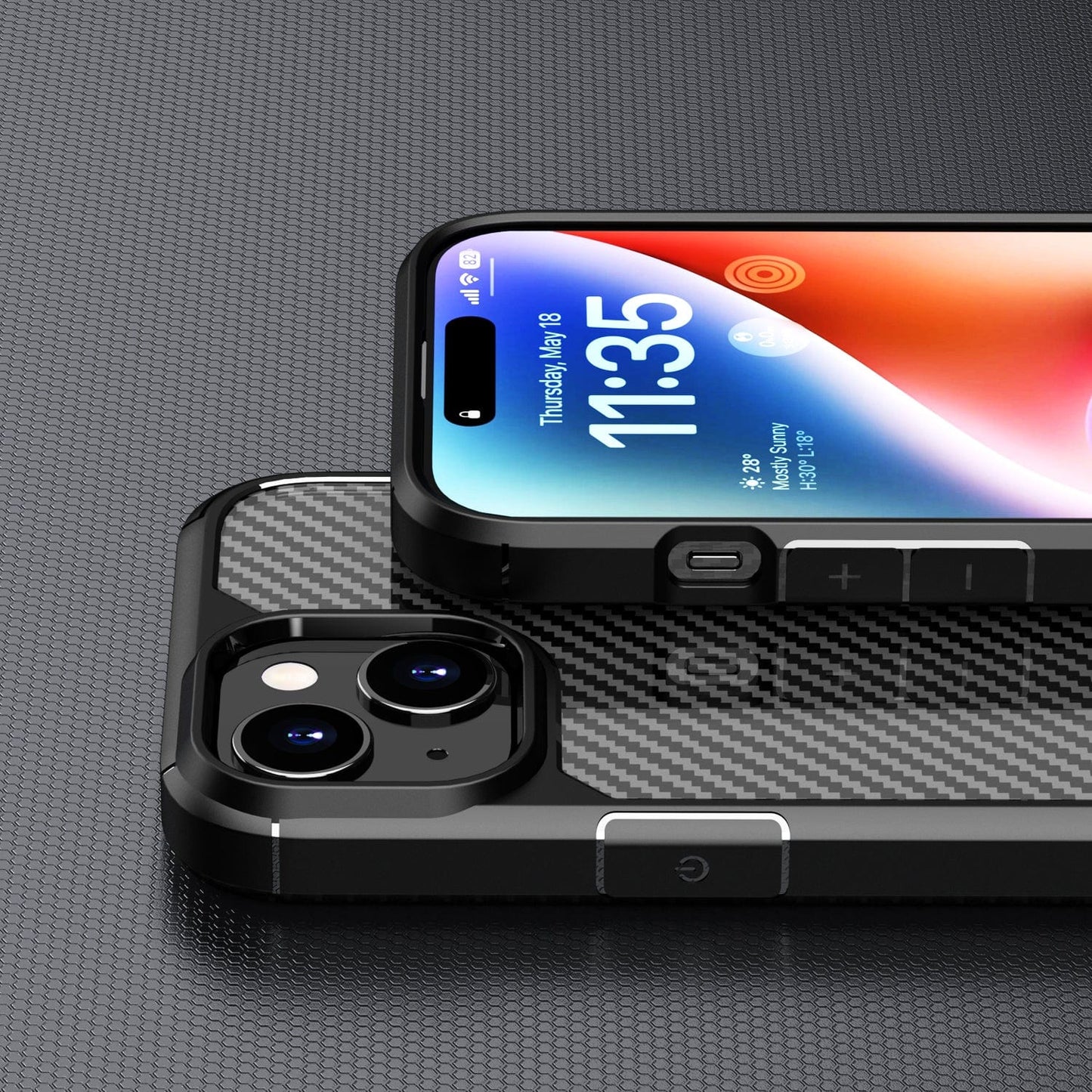 Venture Series Carbon-Fiber Style Case - iPhone 15 Plus