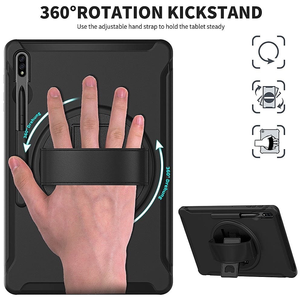 Raider Series Heavy Duty Hand Strap Case - Galaxy Tab S8+