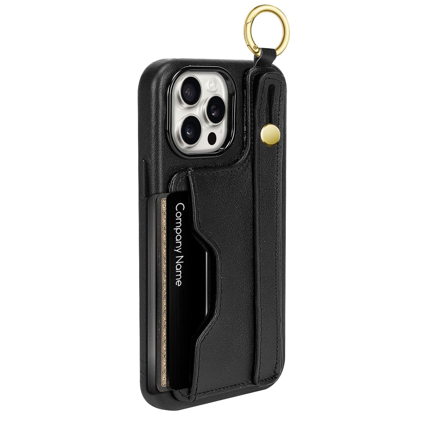 Indy Series Leather Wallet FingerGrip Case - iPhone 15 Pro Max