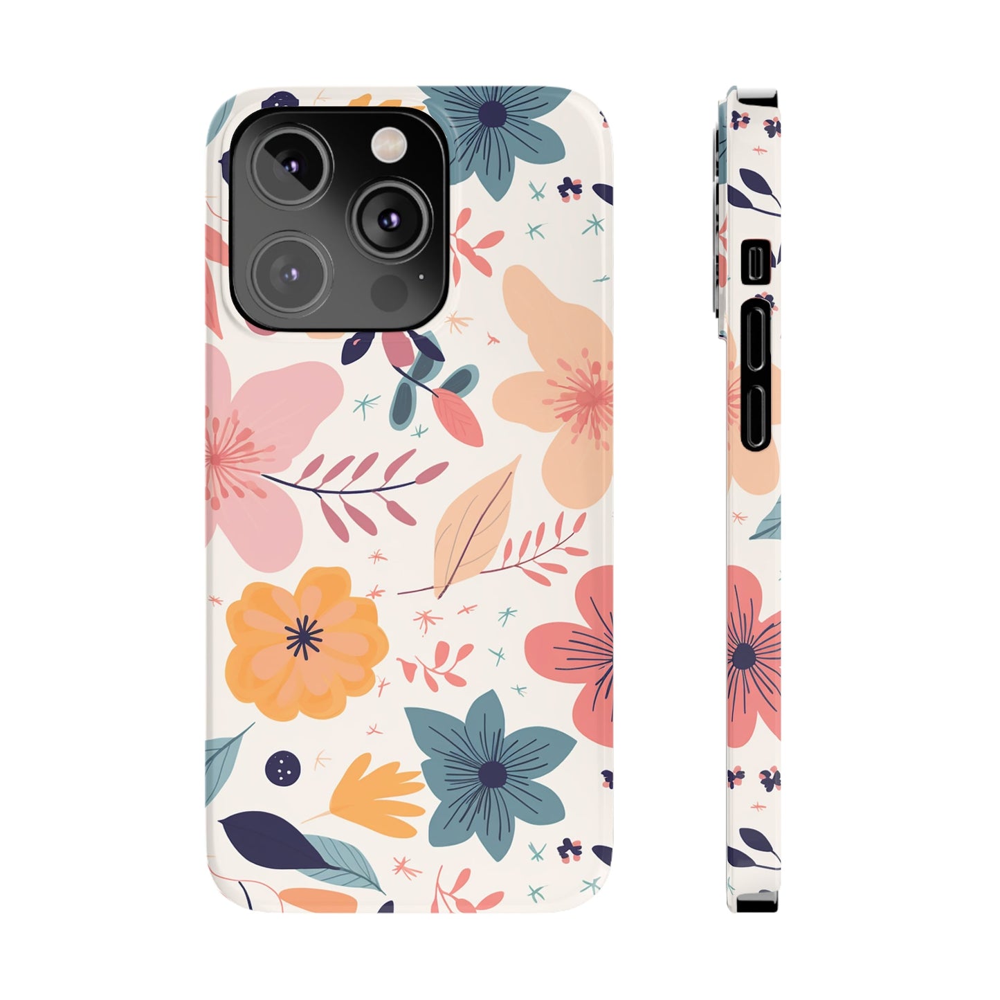 CUTE SUMMER FLOWER PATTERN | Slim iPhone Case