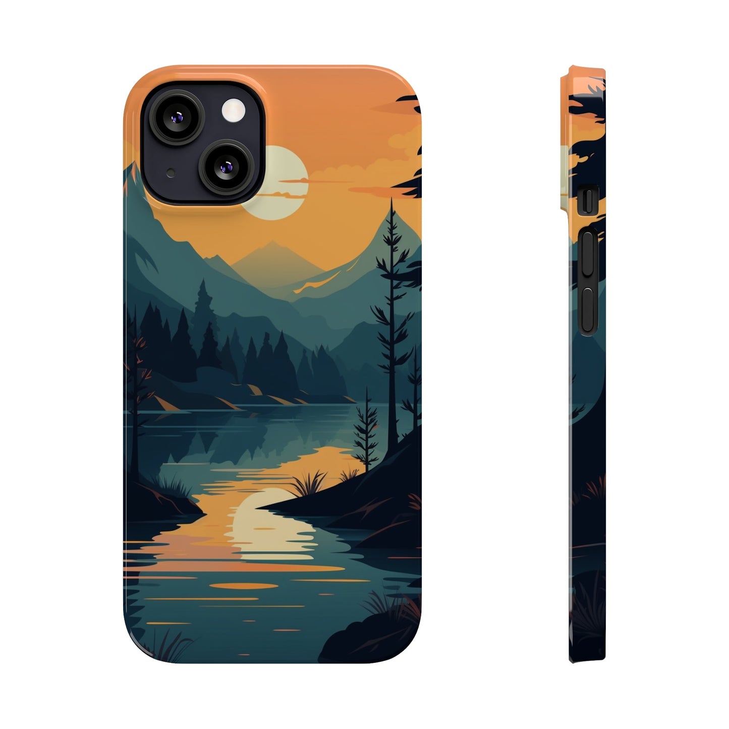 DEEP MOUNTAIN SUNSET | Slim iPhone Case