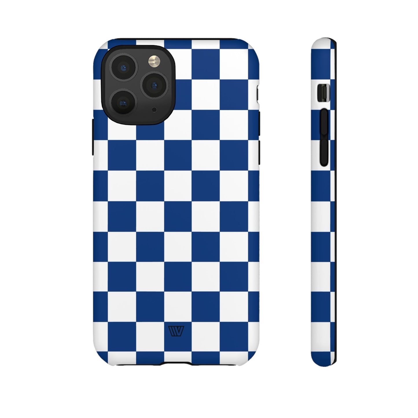 BLUE WHITE CHECKERBOARD | Tough Phone Case