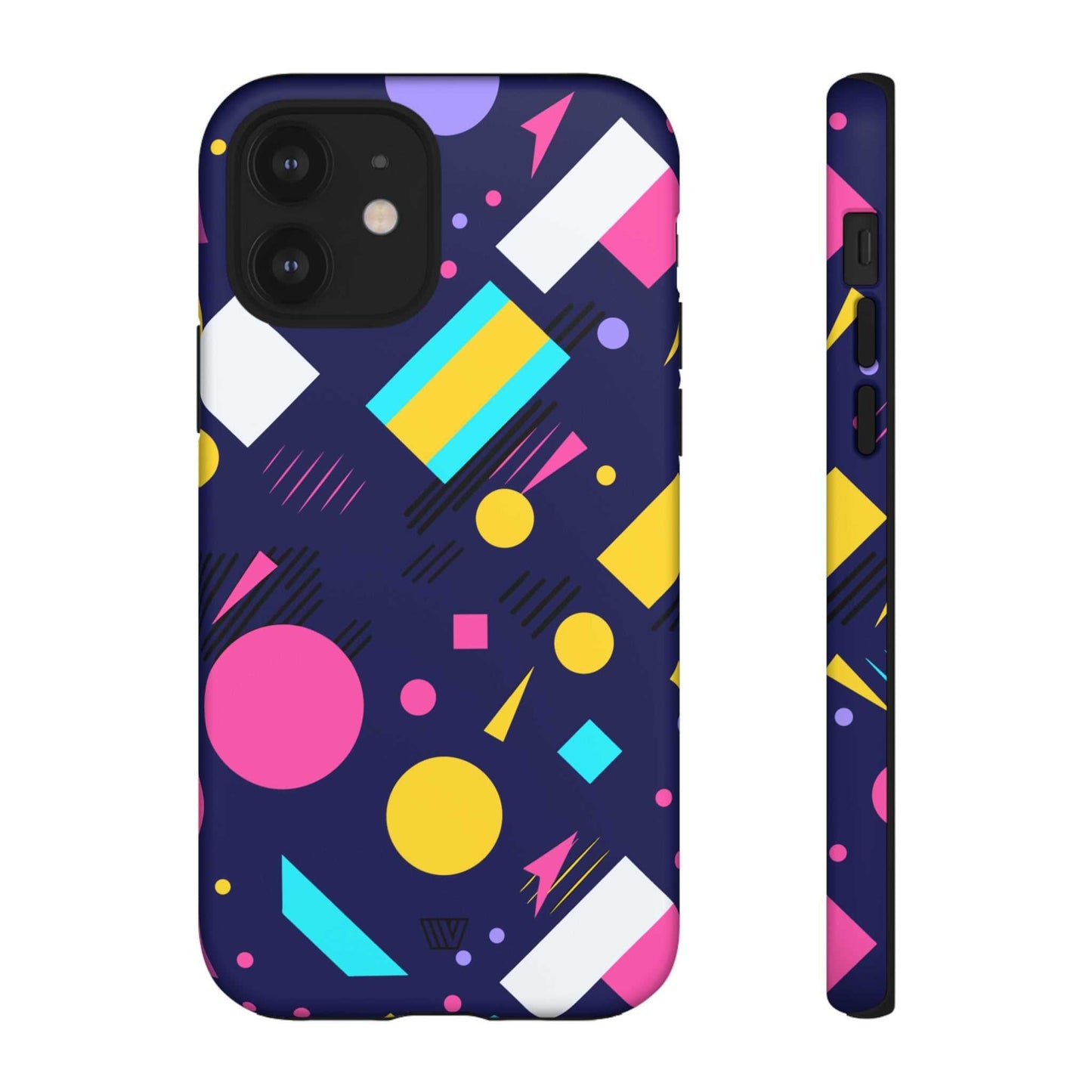 80s / 90s RETRO PATTERN DARK | Tough Phone Case